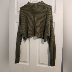 H&M Khaki Women's Cropped Sweater